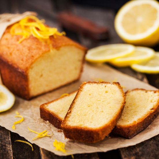 Lemon Pound Cake Slice